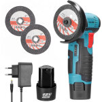 Innopower mini meuleuse d'angle disqueuse sans fil 19500rpm avec 2 disques 76mm meuleuse a batterie pour ...