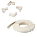 Inofix - rouleau protecteur d'angles 2mts + 4 coins blancs (blister)