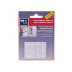 Tampons de protection adhésifs pour étagère ø12, 7 x 12, 7 x 3, 1 mm (blister 12 uni. ) inofix Tampons de protection adhésifs pour étagère ø12, 7 x 12, 7 x 3, 1 mm (blister 12 uni. ) inofix