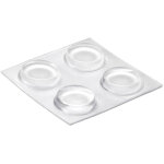 Inofix - tampons de protection adh�sifs pour �tag�re �19 x4 mm (blister 4 uni)