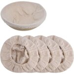 Inserts lin pour paniers pain x4 ? 24x9 cm ? pour banneton fermentation levain