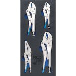 Insert de servante d'atelier 1 / 3 : pinces - étaux 4 pièces Insert de servante d'atelier 1 / 3 : pinces - étaux 4 pièces