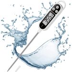Instant read digital meat thermometer, food and candy cooking thermometer, for oil, frying, bbq, grill, ...