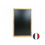 Ardoise murale en bois brut 63 x 43 cm ? moulure carr�e ? �criture double face � la craie ? fabrication ...