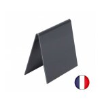 Chevalet de table en pvc noir de dimensions 10 x 10 cm - lot de 5