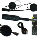 Interphone bluetooth étanche pour casque de moto, microphone mp3 bt, écouteurs Interphone bluetooth étanche pour casque de moto, microphone mp3 bt, écouteurs