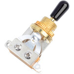 Interrupteur � 3 positions � bouton noir pour guitare �lectrique type les paul - pi�ce de rechange (dor�) ...