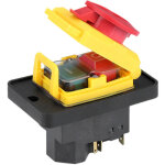 Interrupteur bouton - poussoir kjd17 5 broches 16a 120v 2100w - contacteur autobloquant contacts auxiliaires ...