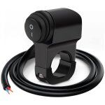 Interrupteur de guidon de moto 22 mm commutateur de commande de guidon de vtt �tanche aux �claboussures ...