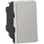 Interrupteur ou va - et - vient 10ax 250v mosaic easy - led 1 module alu legrand 079201l