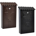 Boite aux lettres cm 25 x 9, 5 x h 37 - noir Boite aux lettres cm 25 x 9, 5 x h 37 - noir