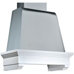 Webmarketpoint - hotte aspirante memory en inox argent� et structure en bois de fr�ne blanc 90 cm