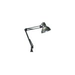 Lampe design, lampe de bureau à pince tajo gris en metal, trio Lampe design, lampe de bureau à pince tajo gris en metal, trio