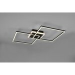 Reality - plafonnier arribo carr noir led dimmable rgbw trio lighting