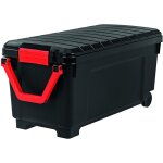 Iris ohyama, malle, botes de rangement plastiques, avec couvercle et cips de fermeture, 170l, a l'unit, ...