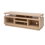 Iris ohyama, meuble tv, meuble tele, banc tv, support t�l�vision pour ecran jusqu'� 55 pouces, 5 etag�res, ...