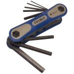 Couteau de poche jeu de 7 cls hexagonales noires 1. 5 - 8mm 46 - 8 - f irimo irimo