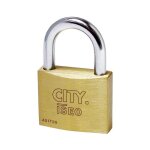 Cadenas iseo city rectangulaire 30 mm en laiton avec arceau acier 2 cla s