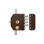 Serrure 3 points perfecta  tirage - iseo blanc droite blanc