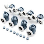 Iso trade - roulettes pour cabine de douche lot de 8 pcs kk9646 5313