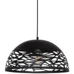 Italux - armand - luminaire suspendu moderne noir 1 lumire, e27