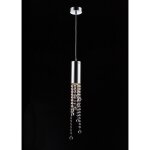 Italux larix - luminaire suspendu classique  1 lumire, chrome, abat - jour en cristal, gu10