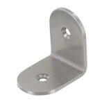 Itar - equerre d'assemblage arrondie - pour panneau d'paisseur maxi : 10 mm - dcor : satin - epaisseur ...
