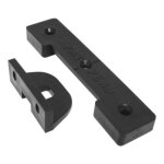 Itar - ferrure d'assemblage panel lock - platine : 110 x 25 x 10 mm - dcor : noir