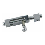 Targette laiton sans platine - b : 6 mm - a : 40 mm - longueur totale : 66 mm - longueur : 40 mm - section ...