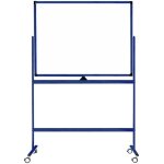 Tableau blanc mobile - double face et magntique - 100 x 150 cm - bleu