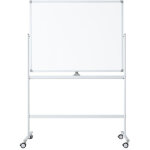 Tableau blanc mobile - double face et magntique - 90 x 120 cm - blanc