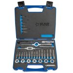 Izar - coffret jeu de tarauds  main m3  m12 avec porte - tarauds et autres accessoires 70527