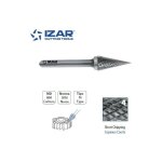 Izar - fraise rotative carbure conique skm denture 4 de 6 à 16 mm d. 6. 3 x 3 mm Izar - fraise rotative carbure conique skm denture 4 de 6 à 16 mm d. 6. 3 x 3 mm