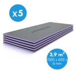 Jackon insulation - jackon plano 1300x600x6 mm pack de 5 panneaux  carreler isolants pour tout type ...