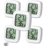 Jalleria - 5 pi�ces thermom�tre hygrom�tre interieur num�rique, indicateur du niveau de confort, petit ...
