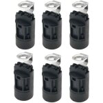Jalleria - lot de 6 douilles de lampe bougie e14 en plastique, support pour fabrication de lampes, restauratio ...
