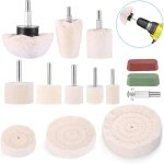 Jalleria - accessoires de polissage, visseuse sans fil, roue / tampon / c�ne de polissage, kit de brosses ...