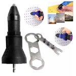 Jalleria - adaptateur pour perceuse � riveter �lectrique, utilisation simple, haute efficacit�, pince ...