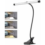 Jalleria - c�ble de lampe � pince usb 7 w, lampe de bureau pour enfants, 3 couleurs et 10 luminosit�