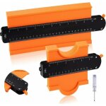 Jalleria - jauge de contour, 2pcs verrouillable 25 et 12 copieur de contour avec serrure r�glable copieur ...