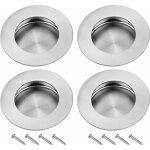 Jalleria - poignee porte coulissante encastr�es en acier inoxydable poign�es rondes � rainures invisibles ...