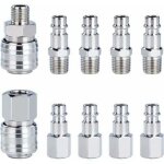 Jalleria - raccord rapide de compresseur 1 / 4'bsp coupleur pneumatique d'air kit raccords de tuyau connecteur ...