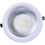 Jandei - downlight led cob 30w 6000k rond encastr� blanc cob led downlight