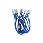 Jardiboutique - lot de 10 sandows bleu de 25 cm pour bche piscine