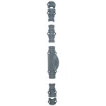 Jardinier massard - cr�mone rustique ry59 s�rie forte pour tringle 16x8mm appr�t gris / bouton standard ...