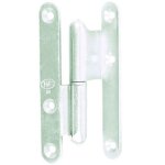 Jardinier massard - paumelle � bois coud�e 140x60x70mm 100 degr� zingu� blanc bout rond gauche j532930 ...