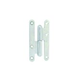 Jardinier massard - paumelle gauche bois loutre sedan 140x80 mm bouts ronds zingu j530820