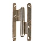 Jardinier massard - paumelle lames � bouts ronds coud�es zingu� blanc - 110 mm - gauche