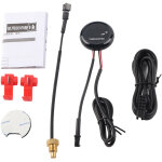 Jauge de temp�rature d'eau de thermom�tre num�rique pour honda / kawasaki / yamaha / suzuki (lumi�re ...