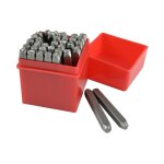 Jbm - ensemble de matrices de lettres et de chiffres 5mm. 52422